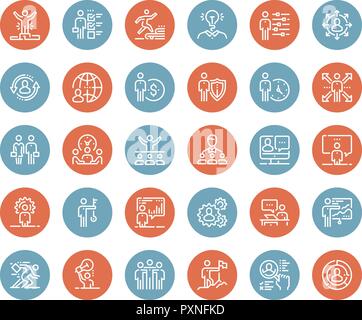 Business-Leute-Icons Stock Vektor