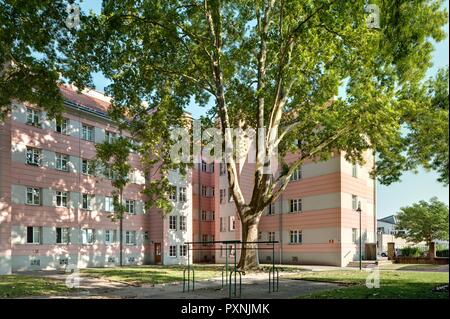 Wien, Gemeindebau des "Roten Wien" - Wien, Rat Tenement Blocks, 'roten Wien', Wienerbergstraße 10; Carl Witzmann 1932 Stockfoto