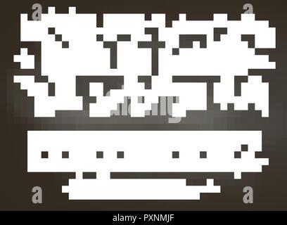 Zurück zu Schule Kreide auf Tafel mit Schule doodle Elemente und Kreide Alphabet, Zahlen und Satzzeichen. Stock Vektor