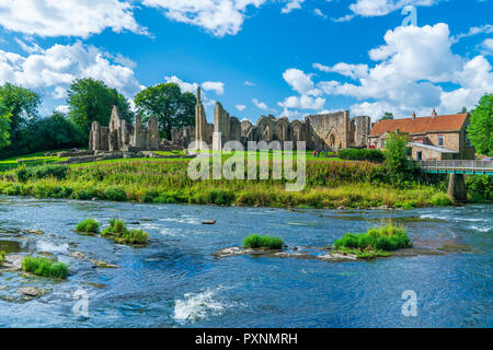 Finchale Priory, Durham, England, Vereinigtes Königreich, Europa Stockfoto