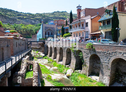 Georgien, Tiflis, Schwefelsäure Orbelani Badewanne, Badewanne Stockfoto