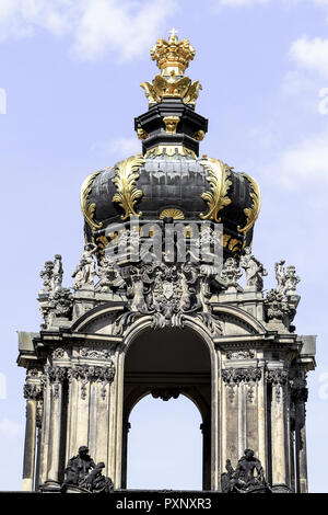 Deutschland, Sachsen, Dresden, Altstadt, Zwinger, Kronentor Stockfoto