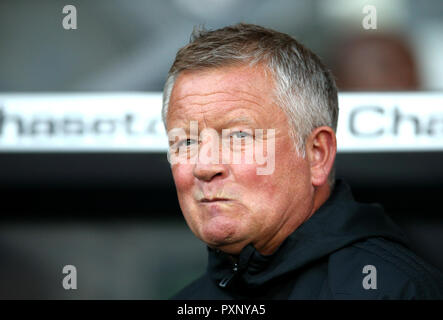 Sheffield United-Trainer Chris Wilder Stockfoto