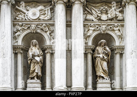 Die Fassade von Santa Maria del Giglio in Venedig, Italien, Bild von Giovanni Dall'Orto, 12. August 2007 Stockfoto