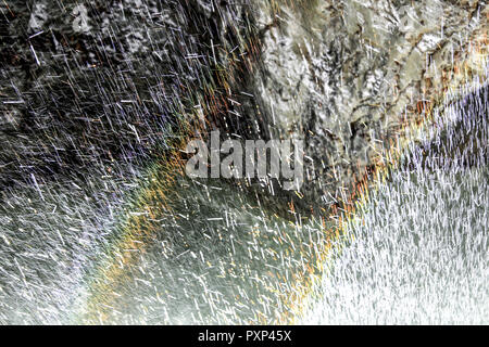 Deutschland, Oberbayern, Naturschauspiel Partnachklamm bei Garmisch Partenkirchen, Deutschland, Oberbayern, Naturschauspiel Partnachklamm bei Garmisch. Stockfoto