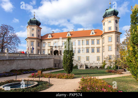 Barokní Zamek, Mnisek pod Brdy, Stredocesky kraj, Ceska Republika/Barock Schloss Mnisek pod Brdy, Mittelböhmen, Tschechien Stockfoto