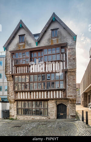 Merchant's House ist ein 16./17. Jahrhundert Haus in Plymouth, Devon, England, UK. Es ist jetzt ein Museum. Stockfoto