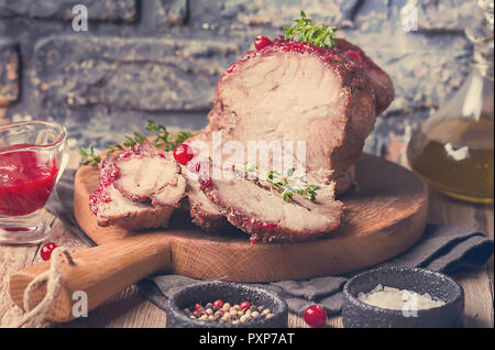 Gebackenes Schweinefleisch Stockfoto