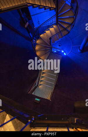 Die Wendeltreppe im Wasserturm von Lueneburg Stockfoto