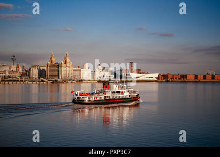 Mersey Fähre den Fluss Mersey Stockfoto