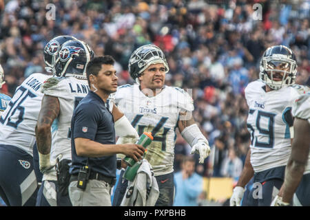 21. Oktober 2018 LONDON, GER - NFL: Okt 21 Internationale Serie - Titans an Ladegeräte Tennessee Titans Linebacker Kamalei Correa (44) - Credit Glamourstock Stockfoto