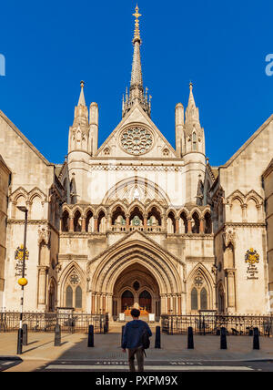 Die Royal Courts of Justice in London. Stockfoto