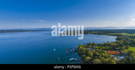 Starnberger See in der Nähe von Tutzing, Bayern, Deutschland Stockfoto