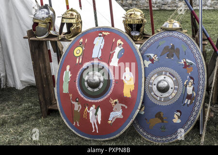 Lager der Legionäre, Roman Festival, Biriciana, Fort, Weißenburg, Bayern, Middle Franconia, Deutschland, Europa Stockfoto