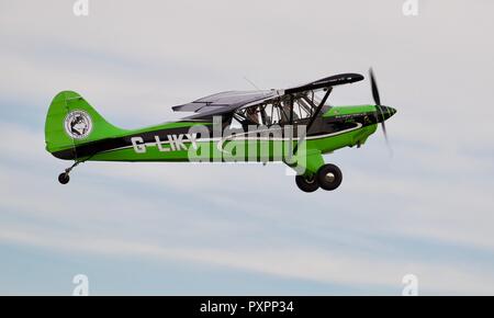 Aviat Husky A-1 C-180 (G-LIKY) vom alten Wärter Flugplatz Stockfoto