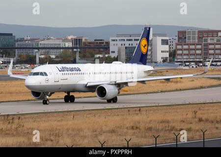 D-AIUG, Airbus A 320-214 der Lufthansa am Flughafen Frankfurt am Main (FRA), 23.09.2018 Stockfoto