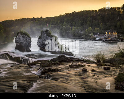 Rheinfall bei Schaffhausen, Schweiz Stockfoto