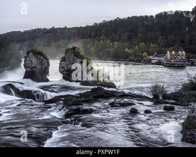 Rheinfall bei Schaffhausen, Schweiz Stockfoto