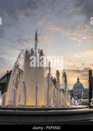 Die Marmorkirche, Brunnen, Kopenhagen, Dänemark, Skandinavien, Nordeuropa, Europa Stockfoto