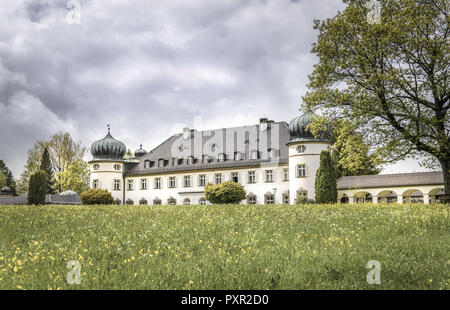 Schloss und Park Hoehenried in der Nähe von Bernried am Starnberger See, Bayern, Upper Bavaria, Germany Stockfoto