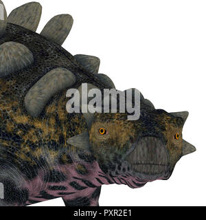 Crichtonsaurus war ein ankylosaur gepanzerten Dinosaurier, die in China während der Kreidezeit lebten. Stockfoto
