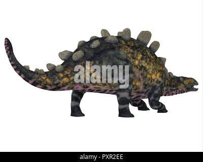 Crichtonsaurus war ein ankylosaur gepanzerten Dinosaurier, die in China während der Kreidezeit lebten. Stockfoto