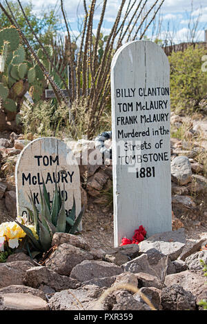 Boot Hill Friedhof. Tombstone, Arizona, USA Stockfoto