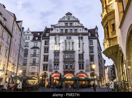 Orlando-Haus am Platzl in München Stockfoto