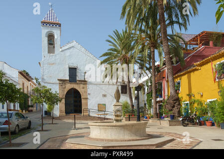 Einsiedelei des heiligen Christus des wahren Kreuzes (Ermito del Santo Cristo de la Vera Cruz), die Altstadt von Marbella, Spanien. Stockfoto