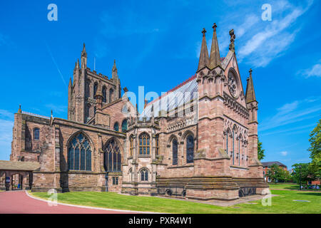 Hereford Cathedral, Herefordshire, England, Vereinigtes Königreich, Europa Stockfoto