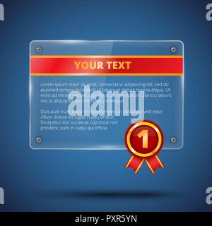 Glas-Panel-design Stock Vektor