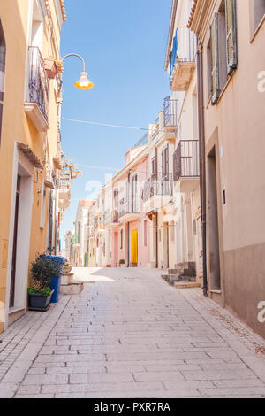 Italien, Molise, Campobasso, Altstadt, leere Gasse Stockfoto