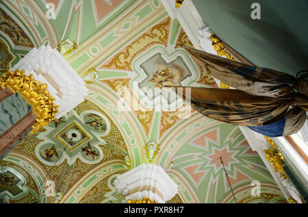Innenraum, der Heiligen Peter und Paul Kathedrale, Peter und Paul Festung. Sankt Petersburg, nordwestlich, Russland. Stockfoto