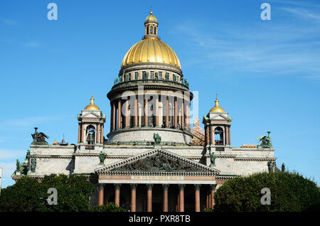 Isaaks-kathedrale oder Isaakievskiy Sobor ist die größte Russisch-orthodoxe Kathedrale und die 4. größte Kathedrale der Welt. St. Petersbur Stockfoto