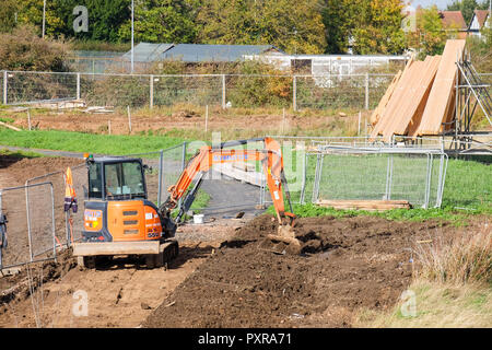 neue Häuser in loughborough Stockfoto