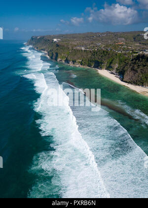 Indonesien, Bali, Luftaufnahme von Karma Strand Stockfoto