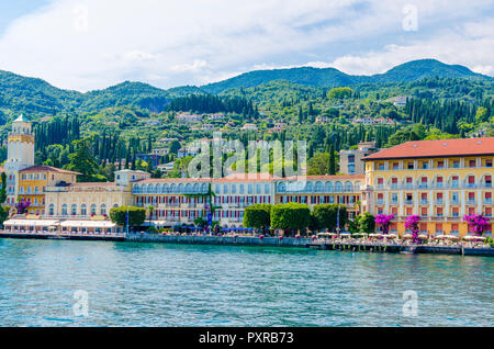 Italien, Lombardei, Gardone Riviera, Gardasee, Grandhotel Stockfoto