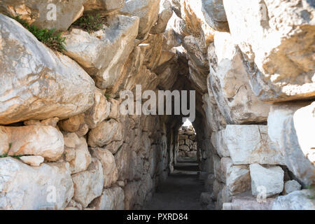 Griechenland, Peloponnes Argolis, Tiryns, archäologische Stätte, Stockfoto