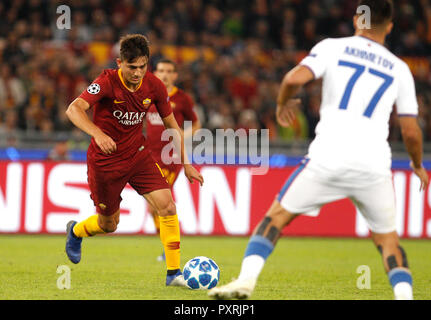 Rom, Italien, 23. Oktober, 2018. Roma's Cengiz Unter in Aktion während der Champions League Gruppe G Fußballspiel zwischen Roma und CSKA Moskau im Olympiastadion. Roma gewann 3-0. © Riccardo De Luca UPDATE BILDER/Alamy leben Nachrichten Stockfoto