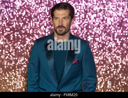 Gwilym Lee besucht Bohemian Rhapsody - Weltpremiere. London, Großbritannien. 23/10/2018 | Verwendung weltweit Stockfoto