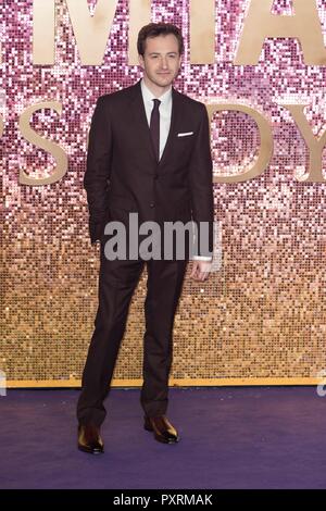 Joe Mazzello besucht Bohemian Rhapsody - Weltpremiere. London, Großbritannien. 23/10/2018 | Verwendung weltweit Stockfoto