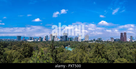 Panoramablick auf die Skyline von Mexiko Stadt Stockfoto