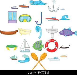 Flott Symbole, Cartoon Stil Stock Vektor