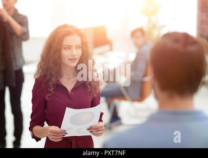 Closeup. Das Team der Designer am Arbeitsplatz. Stockfoto