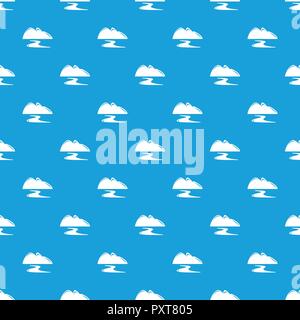 Neue Goldmine Muster nahtlose Vektor blau Stock Vektor