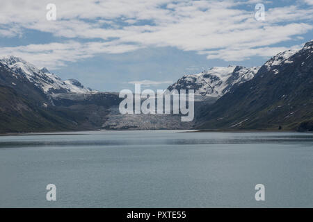 Reid Gletscher in der Glacier Bay National Park. Der Park ist eine maritime Wildnis und ein UNESCO-Weltkulturerbe. Alaska, USA. Stockfoto