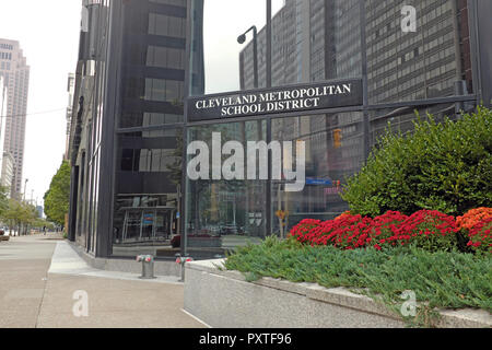 Cleveland Metropolitan School District (CMD) Sitz in der Innenstadt von Cleveland, Ohio, USA Cleveland öffentlichen Schulen Grade vor - K bis 12. Stockfoto