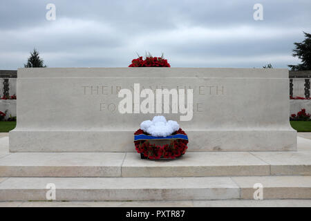 Tyne Cot CWGC, Flandern, Belgien Stockfoto