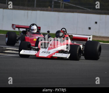 Frank Lyons, Lola T332, Derek Bell Trophy, Formel Atlantic, Formel 2, Formel 5000, HSCC, Silverstone Endrunden, Silverstone, Oktober 2018, Autos, Klasse Stockfoto