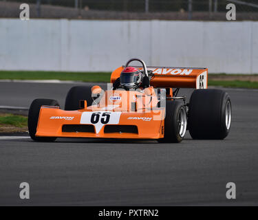 Jamie Brashaw, März 73A, Derek Bell Trophy, Formel Atlantic, Formel 2, Formel 5000, HSCC, Silverstone Endrunden, Silverstone, Oktober 2018, Autos, Cla Stockfoto